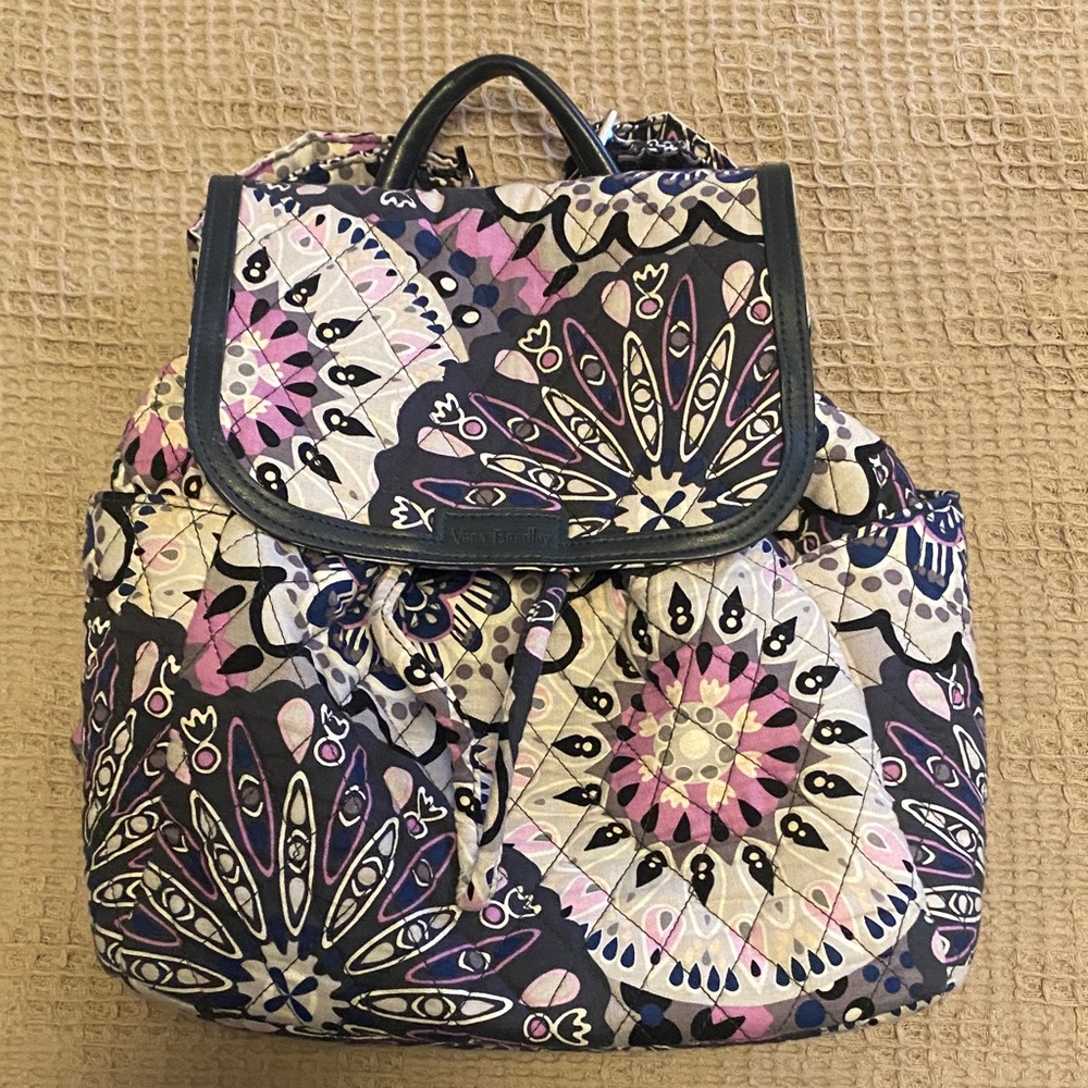 Vera Bradley Purple and Pink Mandala Backpack
